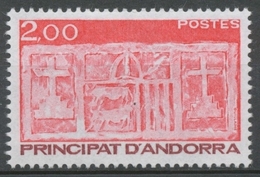 Andorre FR N°323 2f. Rouge-orange/brun N** ZA323 - Unused Stamps