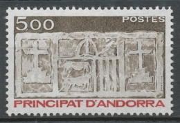 Andorre FR N°324 5f. Brun Foncé/rouge Foncé N** ZA324 - Unused Stamps