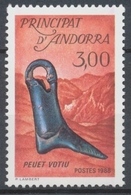 Andorre FR N°367 3f. Bleu Foncé/rge/noir N** ZA367 - Unused Stamps