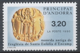 Andorre FR N°397 3f.20 Jaune/bleu/noir N** ZA397 - Nuovi