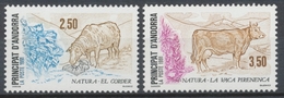 Andorre FR Série N°405 + N°406 NEUFS** ZA406S - Unused Stamps