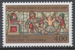 Andorre FR N°422 4f. Multicolore Et Or N** ZA422 - Unused Stamps