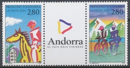 Andorre FR N°450A Le Triptyque NEUF** ZA450A - Unused Stamps