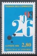 Andorre FR N°453 2f.80 Bleu/jaune/noir/rge N** ZA453 - Nuevos
