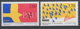 Andorre FR Série N°457 + N°458 NEUFS** ZA458S - Unused Stamps