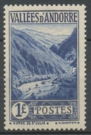 Andorre Français N°75, 1f. Bleu NEUF** ZA75 - Unused Stamps