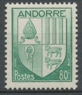 Andorre Français N°99, 80c. Vert NEUF** ZA99 - Unused Stamps