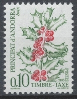 Andorre FR Timbre-Taxe N°53 10c. Flore N** ZAT53 - Ongebruikt
