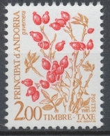 Andorre FR Timbre-Taxe N°59 2f. Flore N** ZAT59 - Ungebraucht