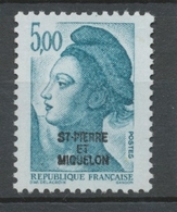 SPM  N°468 T-P France De 1982 à 1985 5f Bleu-vert  (2190) ZC468 - Neufs