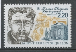 SPM  N°488 Centenaire De La Naissance Du Docteur Louis Thomas (1887-1976) 2f20 Gris-bleu, Ocre, Brun ZC488 - Nuovi