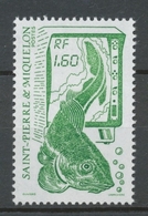 SPM  N°491 La Pêche. Type De 1986. 1f.60 Vert (472) ZC491 - Unused Stamps