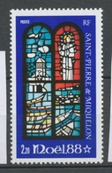 Saint-pierre Et Miquelon N°496 Noël. 2f.20 Vitrail ZC496 - Nuevos