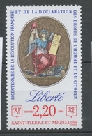 SPM  N°499 T-P France De Même Date "La Liberté" 2f20 (2573) ZC499 - Nuevos