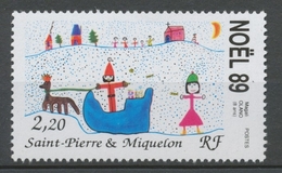 SPM  N°512 Noël Dessin D'enfant 2f20 "Père Noël", De Magalie Olano (8 Ans) ZC512 - Neufs