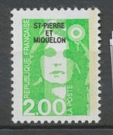 SPM  N°524 Marianne Du Bicentenaire. 2f. Vert Clair (2621) ZC524 - Nuevos