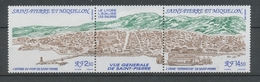SPM  N°530A Vue Générale De Saint-Pierre Le Triptyque Avec Vignette Centrale ZC530A - Unused Stamps