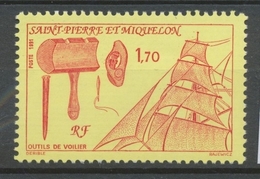 SPM  N°536 Outils De Voilier 1f70 Carmin Sur Jaune Outils, Voilure ZC536 - Unused Stamps