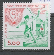 SPM  N°547 Les Sports Basques Joueur De Pala, Chistera, Pelote, Main 5f Rouge, Vert ZC547 - Ungebraucht