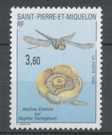 SPM  N°560 Faune, Flore 3f60 Aeshna Eremita Sur Nuphar Variegatum ZC560 - Ungebraucht