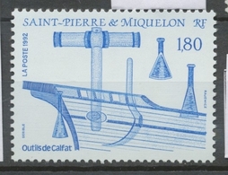 SPM  N°562 Outils De Calfat Outils, Coque De Bateau 1f80 Bleu ZC562 - Unused Stamps