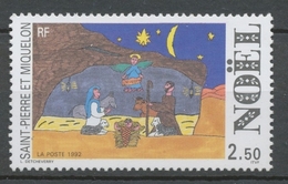 SPM  N°571 Noël. 2f.50 Dessin D'enfant; "La Crèche" ZC571 - Nuevos