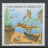 SPM  N°574 La Plongée Sous-marine 5f Plongeurs, épaves, Poissons ZC574 - Ungebraucht