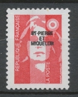 SPM  N°578 Marianne Du Bicentenaire (sans Valeur) Rouge (2806) ZC578 - Nuevos