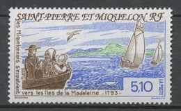 SPM  N°579 Bicentenaire De L'exode Des Miquelonnais îles De La Madeleine Bateau, Voiliers, Oiseaux 5f10 ZC579 - Ungebraucht