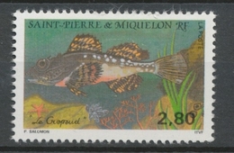 SPM  N°580 Faune Les Poissons Multicolores 2f80 Crapaud ZC580 - Nuevos