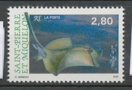 SPM  N°582 Faune. Les Poissons. Multicolores. 2f.80 Raie ZC582 - Nuovi