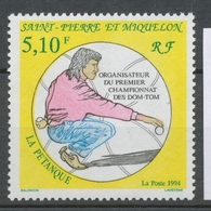SPM  N°593 La Pétanque. 5f.10 "Pointeur"  En Action ZC593 - Unused Stamps