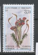 SPM  N°611 Flore 3f70 Dicranum Scoparium, Cladonia Cristatella ZC611 - Ungebraucht