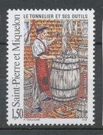 SPM  N°612 Le Tonnelier Et Ses Outils. 1f.50 Multicolore ZC612 - Unused Stamps