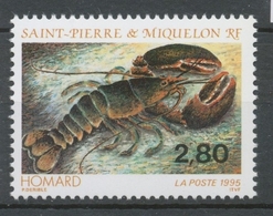 SPM  N°617 Faune Marine. Multicolores. 2f.80 Homard ZC617 - Nuovi