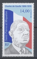 SPM  N°622 25e Anniversaire De La Mort Du Général De Gaulle 14f Portrait ZC622 - Nuevos