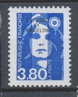 SPM  N°627 Marianne Du Bicentenaire. 3f.80 Bleu (3006) ZC627 - Unused Stamps