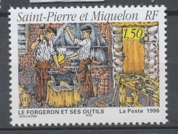 SPM  N°628 Le Forgeron Et Ses Outils. 1f.50 Multicolore ZC628 - Unused Stamps