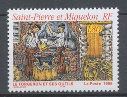 SPM  N°629 Le Forgeron Et Ses Outils. 1f.80 Multicolore ZC629 - Unused Stamps