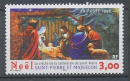 SPM  N°638 Noël 3f La Crèche De La Cathédrale De Saint-Pierre ZC638 - Unused Stamps