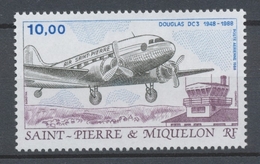 SPM  N°67 Transports Aériens 10f Douglas DC3 Air St-Pierre ZC67 - Nuevos