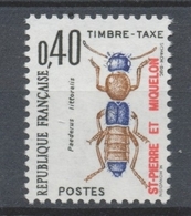 SPM  N°85 Timbres-taxe   40c. Noir, Bleu Et Brun-rouge ZC85 - Portomarken