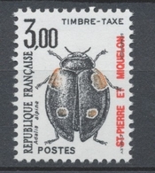 SPM  N°89 Timbres-taxe   3f. Noir  Et Brun-rouge ZC89 - Timbres-taxe