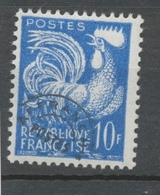 Préoblitérés N°110 Typographie - 10 F. Bleu ZP110 - 1953-1960