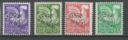 Préoblitérés N°119-122 Série Type Coq Gaulois 1960 ZP119A - 1953-1960