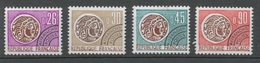 Préoblitérés N°130-133 Série Monnaie Gauloise 1971 ZP130A - 1964-1988