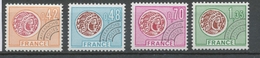 Préoblitérés N°134-137 Série Monnaie Gauloise 1975 ZP134A - 1964-1988