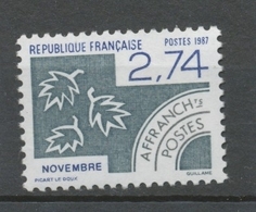 Préos N°196 Les Mois De L'année (III) 2 F 74 Bleu Et Gris ZP196 - 1964-1988