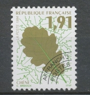 Préos N°232 Feuilles D'arbres 1 F 91 Olive, Vert Et Noir ZP232 - 1989-2008