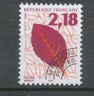 Préos N°237 Feuilles D'arbres 2 F 18 Carmin, Orange, Noir ZP237 - 1989-2008